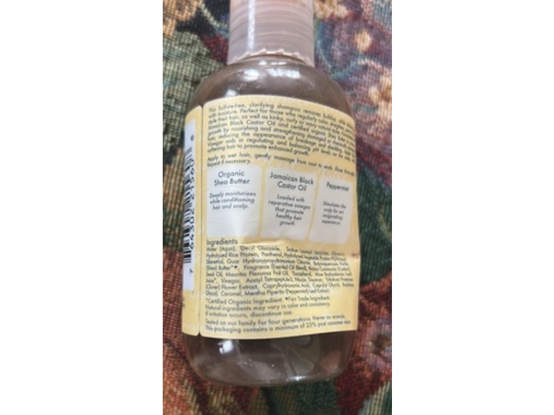 Shea Moisture Strengthen & Grow Shampoo, Jamaican Black Castor Oil, 3.2 fl oz/94 mL