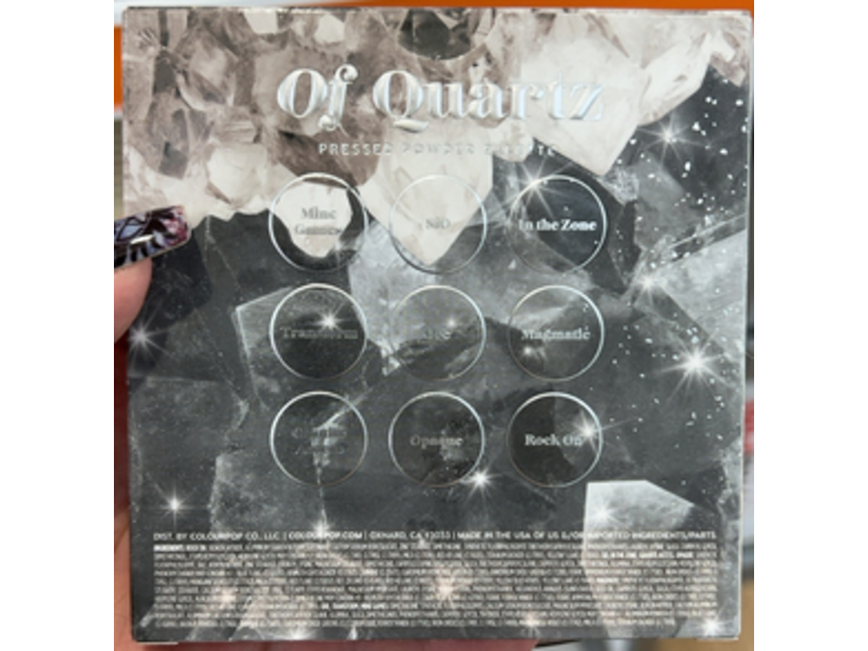 Colourpop Pressed Powder Eyeshadow Palette, Of Quartz, 0.3 oz/9.00 g