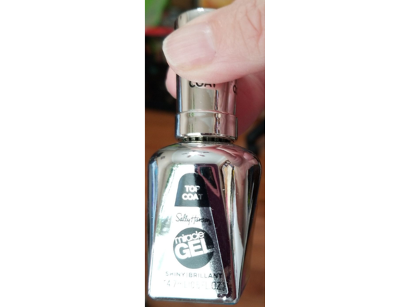 Sally Hansen Top Coat Miracle Gel, Shiny Top Coat, 0.5 fl oz/14.7 mL