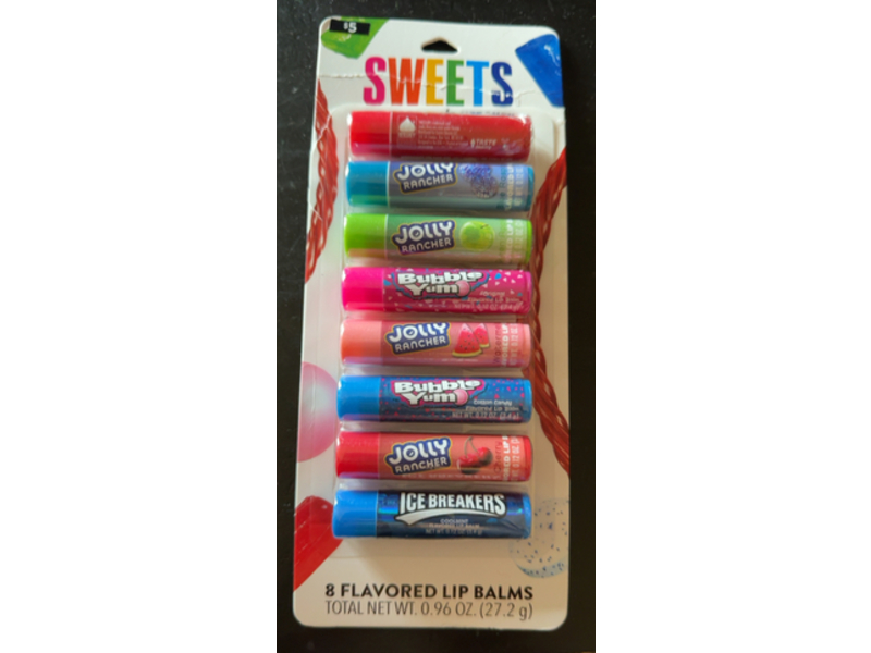 Sweets By Hershey Flavored Lip Balm, 0.96 oz/27.2 g, 8 Count