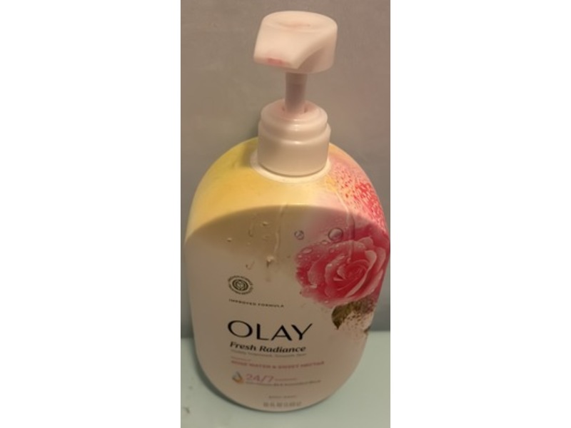 Olay Fresh Radiance Body Wash, Rose Water & Sweet Nectar, 35 fl oz/1.03 L.