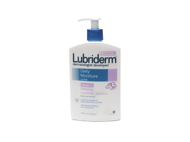 Lubriderm Daily Moisture Lotion, Shea + Relaxing Lavender Jasmine, 16