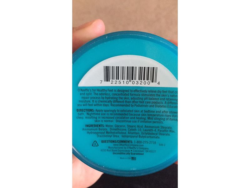 O'Keeffe's for Healthy Feet Foot Cream, 3.2 oz.