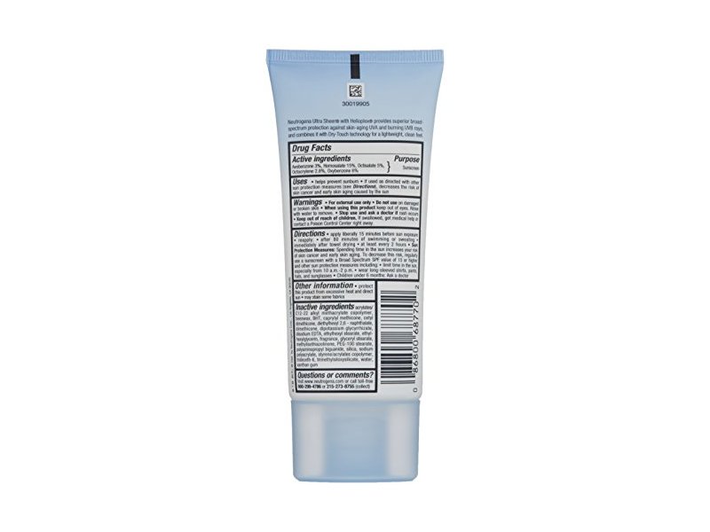 Neutrogena Ultra Sheer Dry-Touch Sunscreen, SPF 70, 3 fl oz