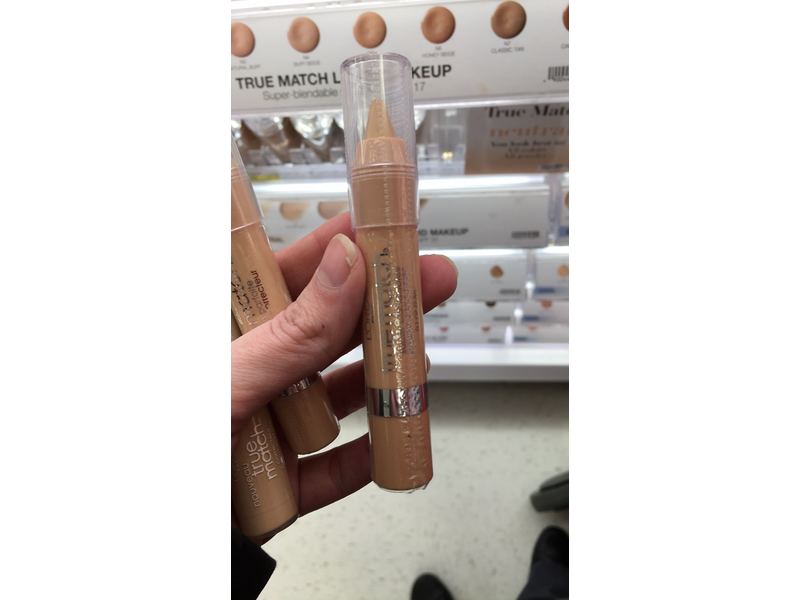 L'Oreal Paris True Match Super-Blendable Crayon Concealer, Light/Medium Warm, 0.10 Ounces
