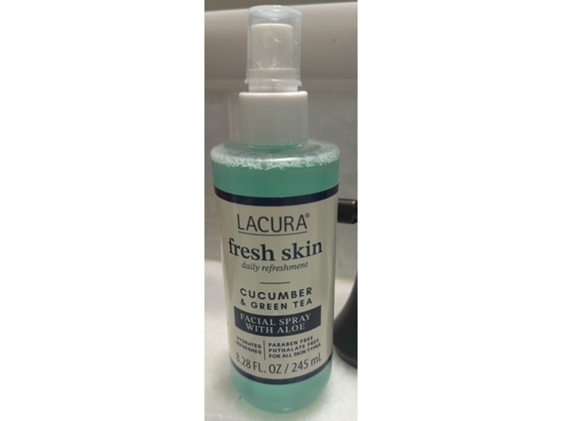 Lacura Fresh Skin Facial Spray, Cucumber & Green Tea, 8.28 fl oz/245 mL