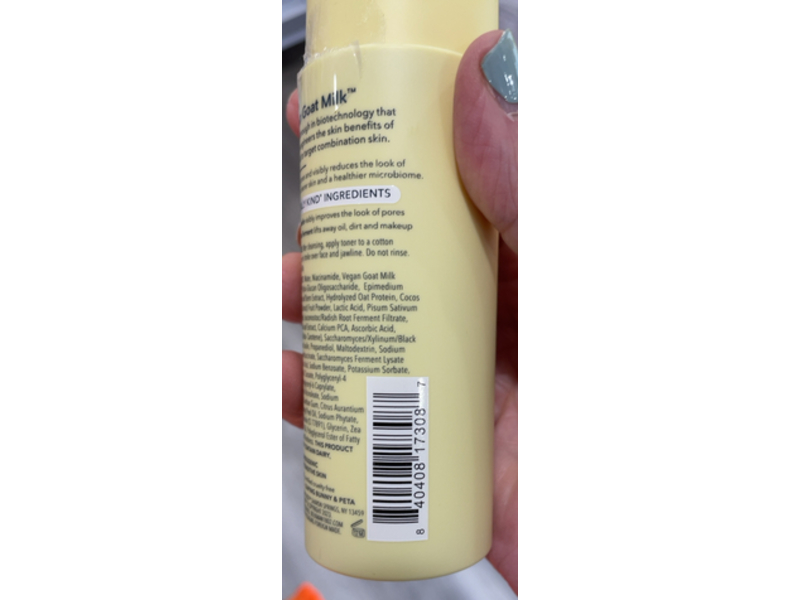 Beekman 1802 Vegan Goat Milk Pore Minimizing Facial Toner, 4 fl oz/118 mL