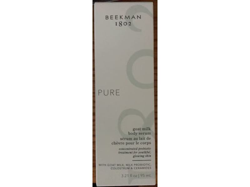 Beekman 1802 Goat Milk Body Serum, Pure, 3.21 fl oz/95 mL