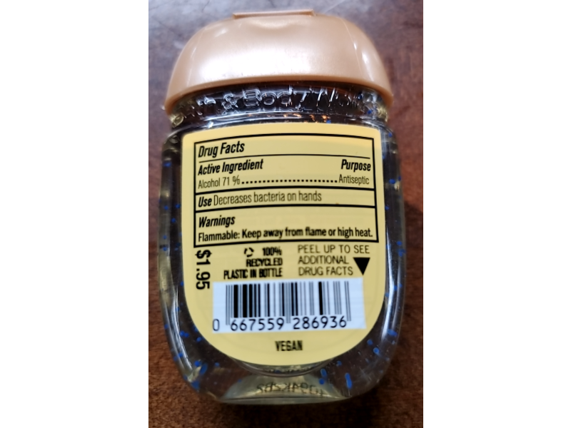 White Barn Anti-Bacterial Hand Gel, Sunshine & Lemons, 1 fl oz/29 mL