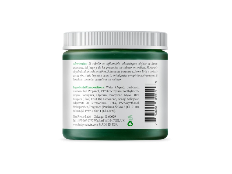 Lusti Styling Gel , Olive Oil, 16 oz/455 g