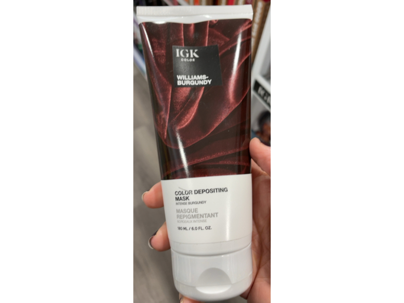 Igk Color Depositing Mask, Mahogany Williams-Burgundy, 6.0 fl oz/180 mL