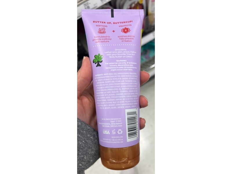 Tree Hut Jelly Bear Whipped Shave Butter, Orange, Lime & Raspberry, 7 oz/198 g