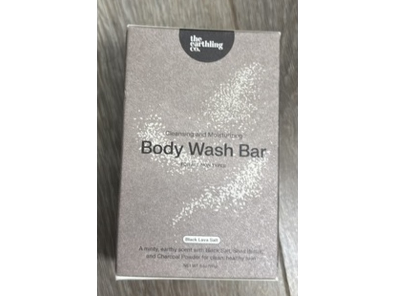 The Earthling Co. Body Wash Bar, Black Lava Salt, 5 fl oz/141 g