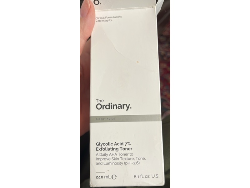The Ordinary Exfoliating Toner, Glycolic Acid 7%, 8.1 fl oz/240 mL