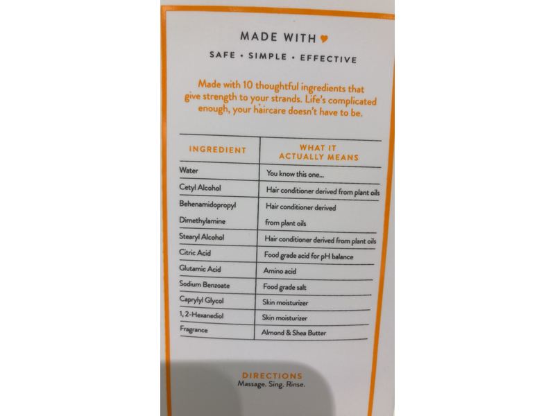 Native Strengthening Conditioner, Almond & Shea Butter, 16.5 fl oz