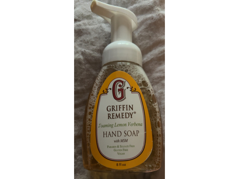 Griffin Remedy Foaming Hand Soap, Lemon Verbena, 8 fl oz