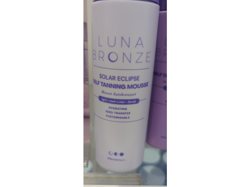 Luna Bronze Solar Eclipse Self Tanning Mousse, 6.8 fl oz/200 mL