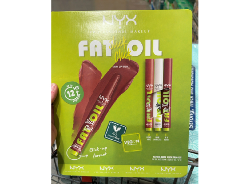 Nyx Professional Makeup Fat Oil Slick Click Trio Kit, 04 Going Viral + 01 Main Character + 11 In A Mood, 0.07 oz/2 g