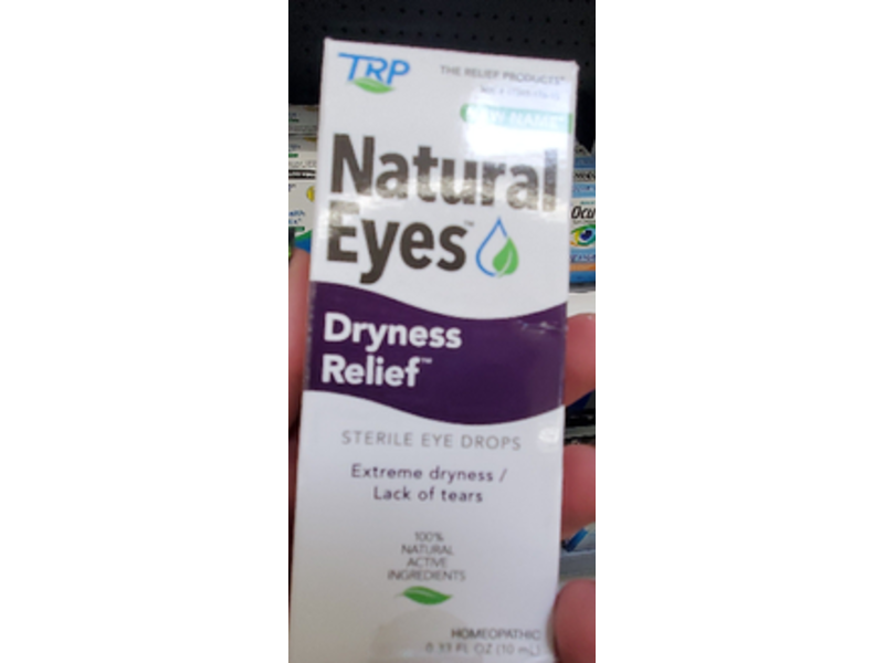 The Relief Products Natural Eyes Dryness Relief Eye Drops, 0.33 fl oz/10 mL