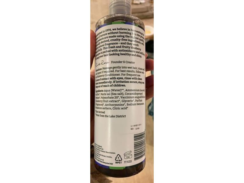 Faith In Nature Blueberry Shampoo, 13.5 fl oz/400 mL