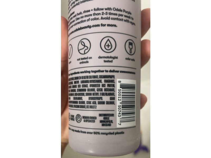 Odele Purple Shampoo, 13 fl oz/384 mL