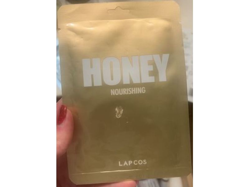 Lapcos Daily Skin Mask, Honey, Nourishing, 0.91 fl oz/27 mL, Pack Of 5
