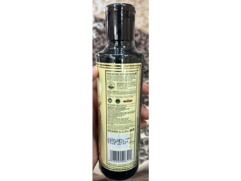 Khadi Natural Hair Cleanser, Amla And Reetha, 7.10 fl oz/210 mL