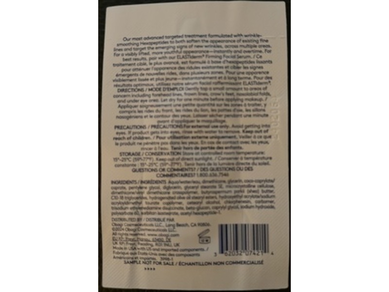 Obagi Medical Elastiderm Advanced Filler Concentrate, 0.03 fl oz/1 mL
