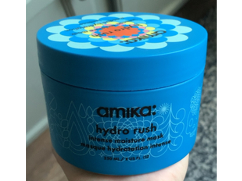 Amika Hydro Rush Intense Moisture Mask, Hyaluronic Acid, 8 fl oz/250 mL