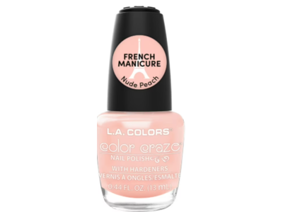 L.A Colors Color Craze Nail Polish, Nude Peach, 0.44 fl oz/13 mL