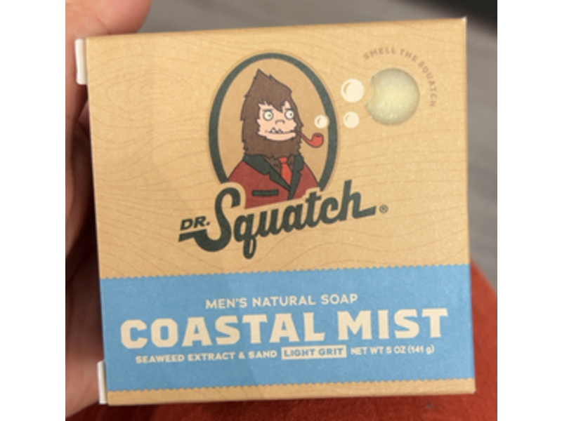 Dr. Squatch Men's Natural Soap, Coastal Mist, 5 oz/141 g