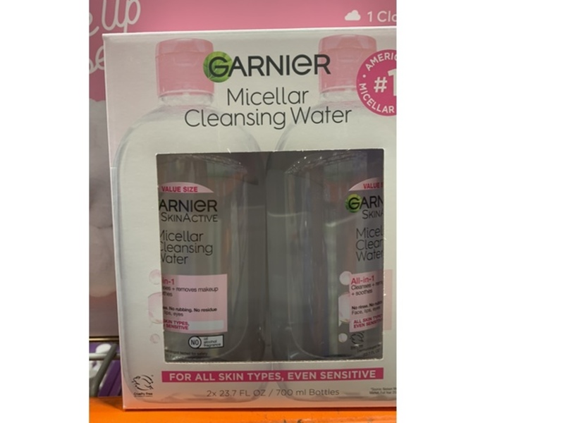 Garnier Micellar Cleansing Water, 23.7 fl oz/700 mL, 2 Count