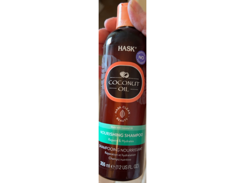 Hask Monoi Coconut Oil Shampoo, Nourishing, 12 fl oz/355 mL, Pack Of 6