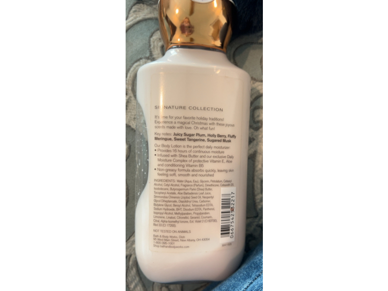 Bath & Body Works Body Lotion, Sugar Plum Swirl, 8 fl oz/236 mL