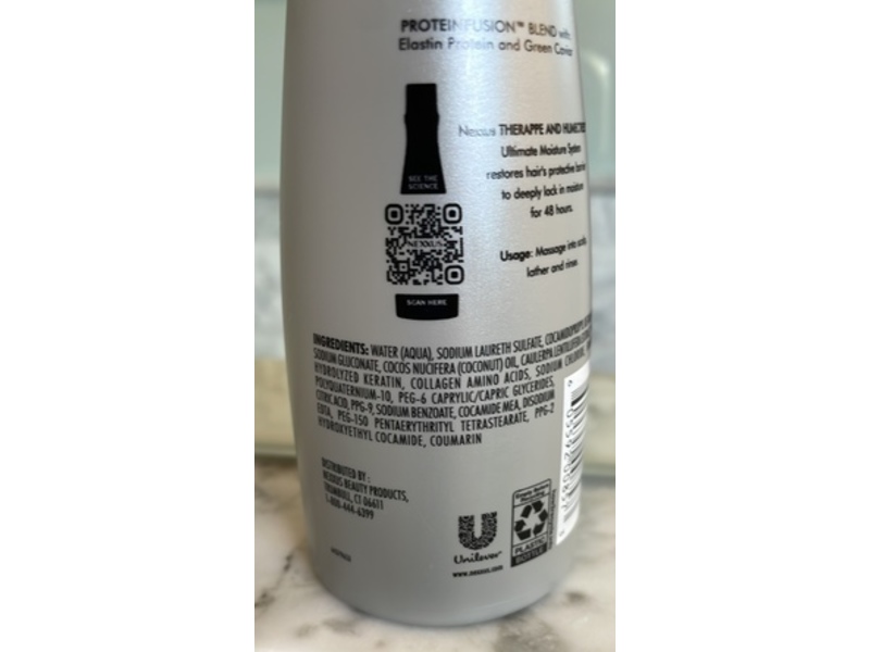 Nexxus Therappe Ultimate Moisture Protein Fusion Shampoo, 8.5 fl oz/260 mL