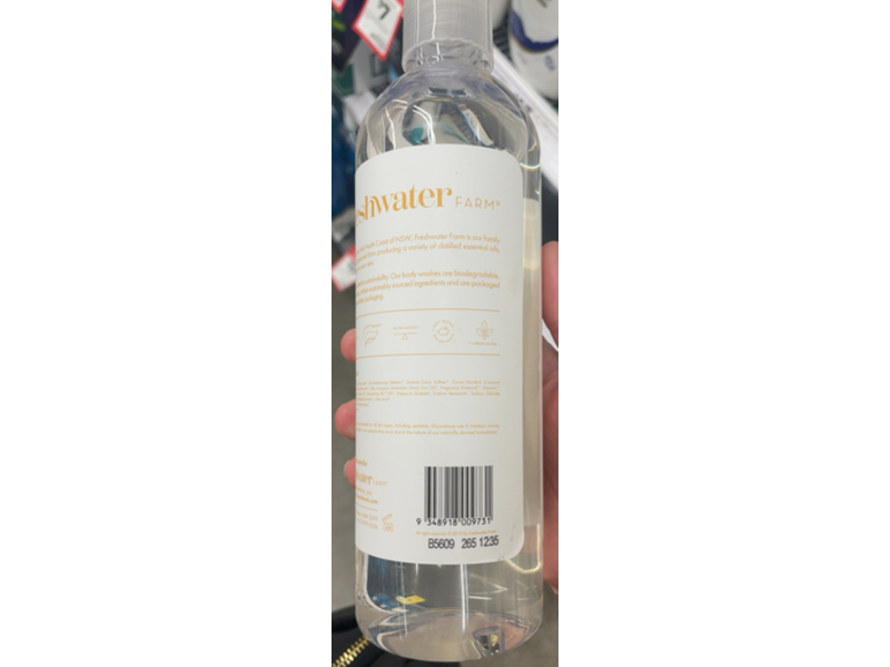 Freshwater Farm Moisturising Body Wash, Coconut Oil + Manuka Honey, 16.9 fl oz/500 mL