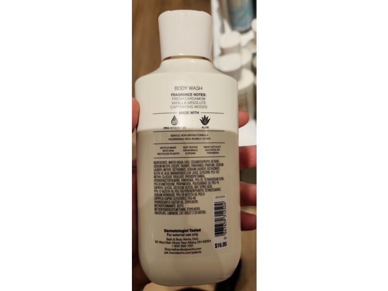 Bath & Body Works Vanilla Romance Body Wash, Pro-Vitamin B5 + Aloe, 10 fl oz/295 mL