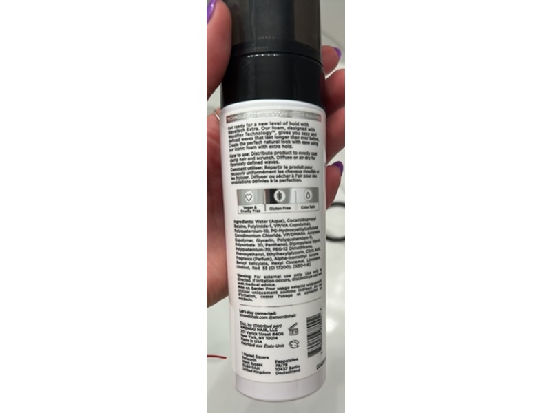 Xmondo Wavetech Extra Hold Wave Foam, 6.7 fl oz/200 mL