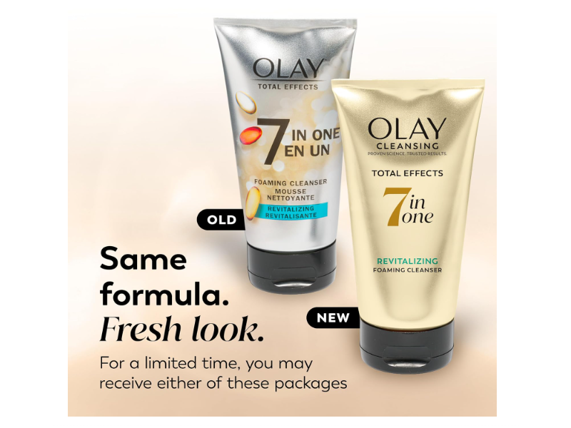 Olay Total Effects 7 In One Revitalizing Foaming Cleanser, 5.0 fl oz/150 mL, Pack Of 3