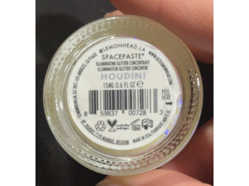 Lemonhead LA Spacepaste Illuminating Glitter Concentrate, Houdini, 0.6 fl oz/15 mL