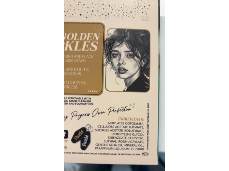 Fazit Glitter Freckles Makeup Patches, Gold Speckles, 6 Count