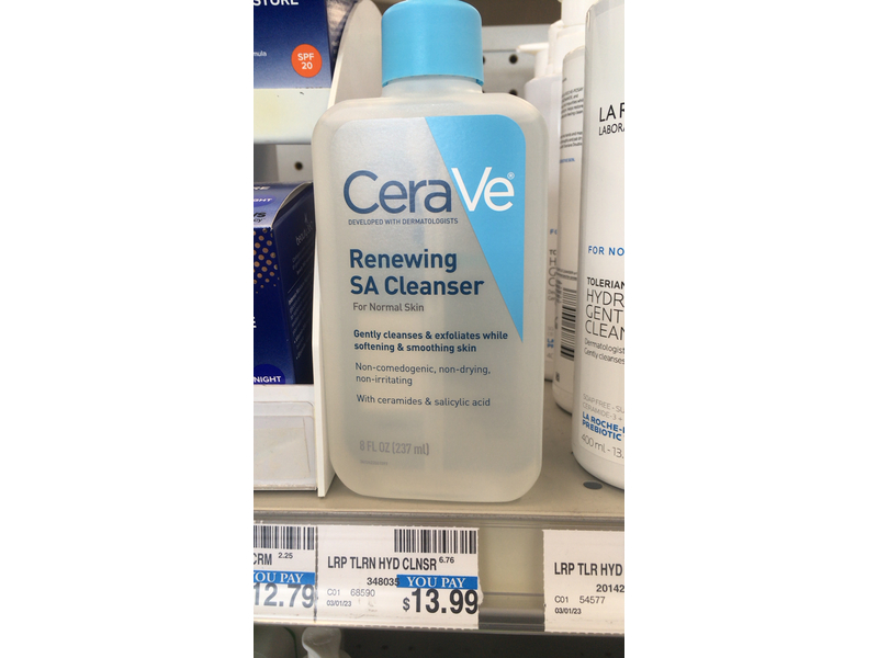 CeraVe Renewing SA Cleanser, 8 fl oz (237 mL)