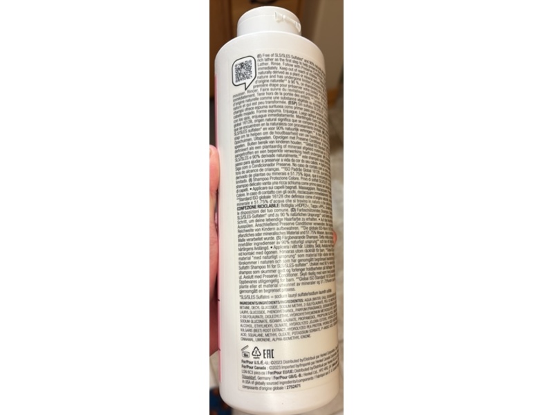 Joico Inner Joi Preserve Shampoo, 33.8 fl oz/1 L