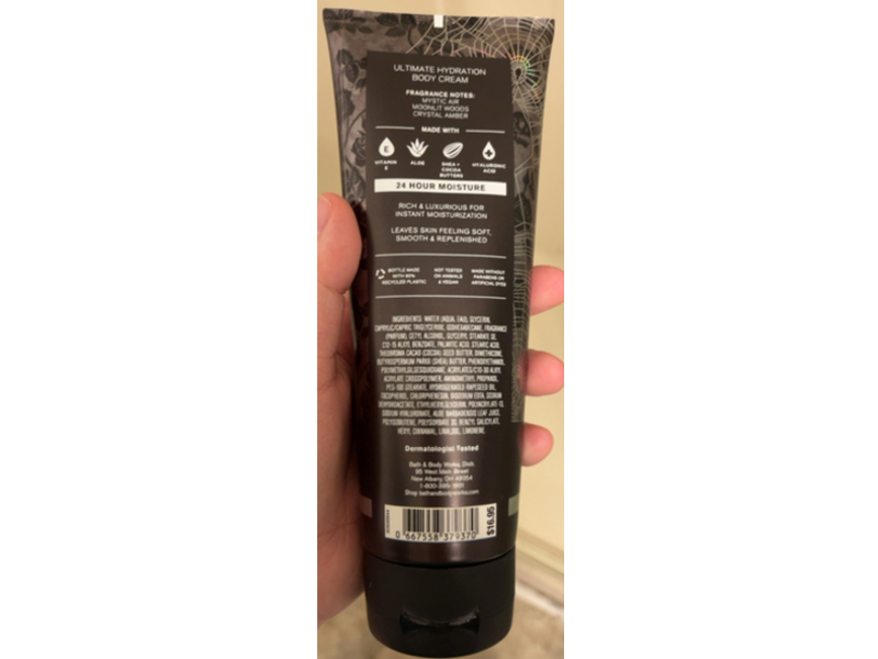 Bath & Body Works Midnight Spell Body Cream, Shea Butter + Hyaluronic Acid, 8 oz/226 g