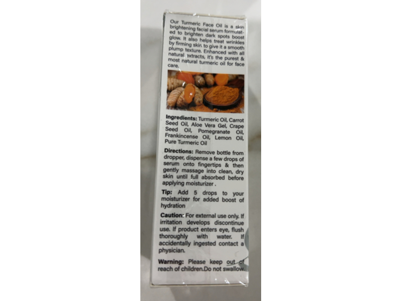 Milow Beauty Turmeric Body Oil, 30 mL