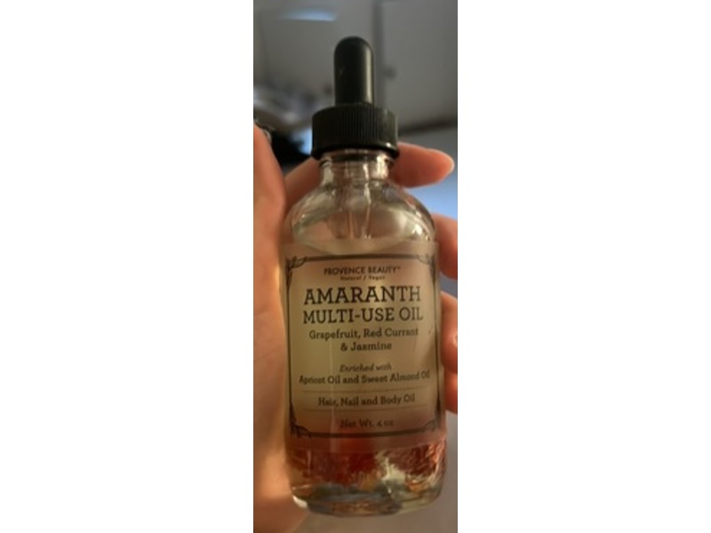 Provence Beauty Amaranth Multi-Use Hair + Nail & Body Oil, Grapefruit + Red Currant & Jasmine, 4 fl oz