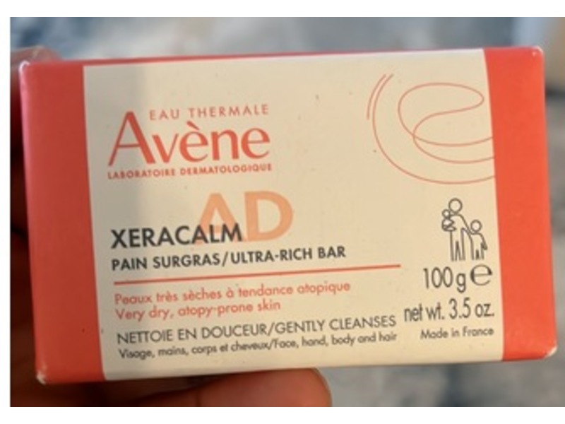 Avene Xeracalm A.D Ultra-Rich Bar, 3.5 oz/100 g