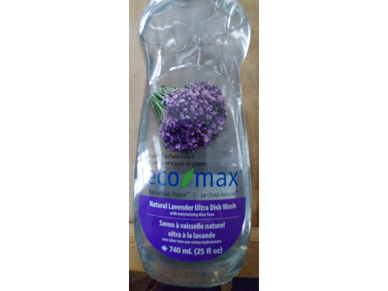 Eco Max Ultra Dish Wash, Lavender, 25 fl oz/740 mL