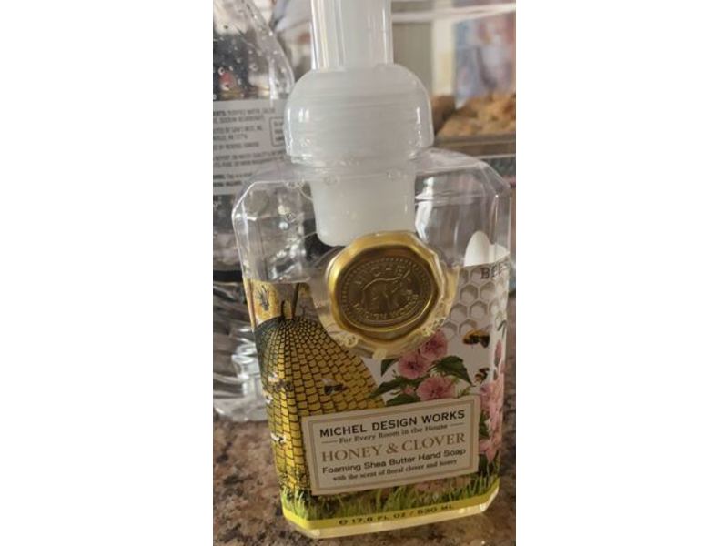 Michel Design Works Foaming Hand Soap, Honey & Clover, 17.8 fl oz/530 mL