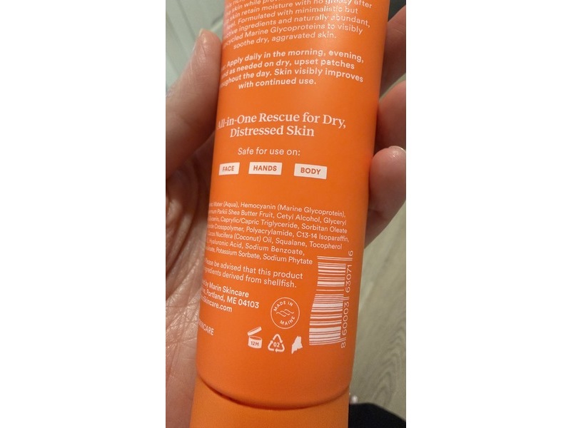Marin Soothing Hydration cream, Marine Glycoproteins, 4 oz/118 mL